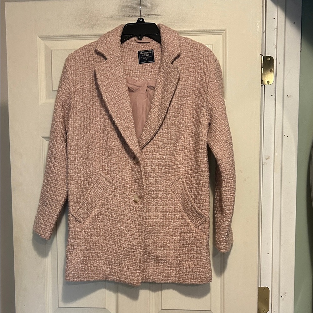 Abercrombie & Fitch Pink Wool Blend Jacket Size XS